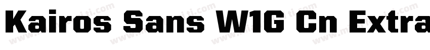 Kairos Sans W1G Cn ExtraBold Regula字体转换